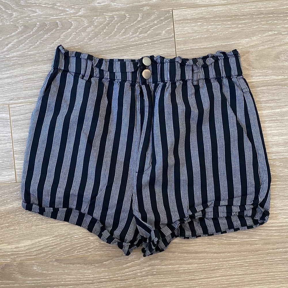 forever 21 striped shorts